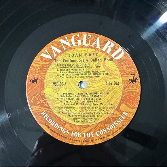 Joan Baez The Contemporary Ballad Book Vangard VSD-49-B Double LP Vinyl Record - Picture 2 of 16